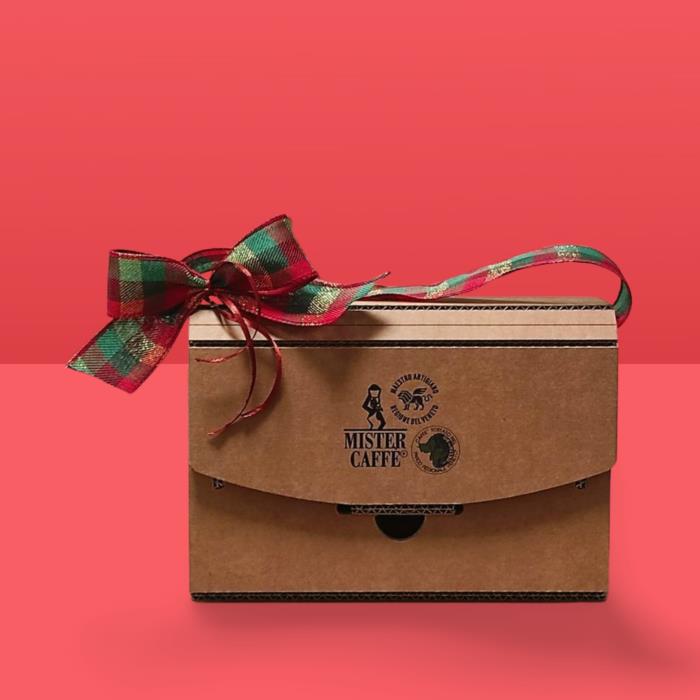 Confezione Regalo Box Natale 2025 con tre Lattine di Caffè Specialty