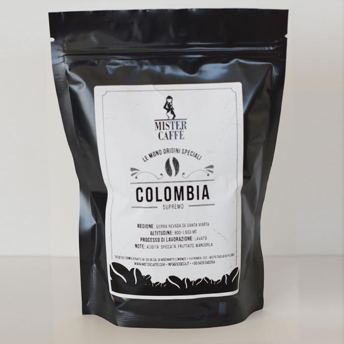 Caffè in grani monorigine Colombia 250 gr