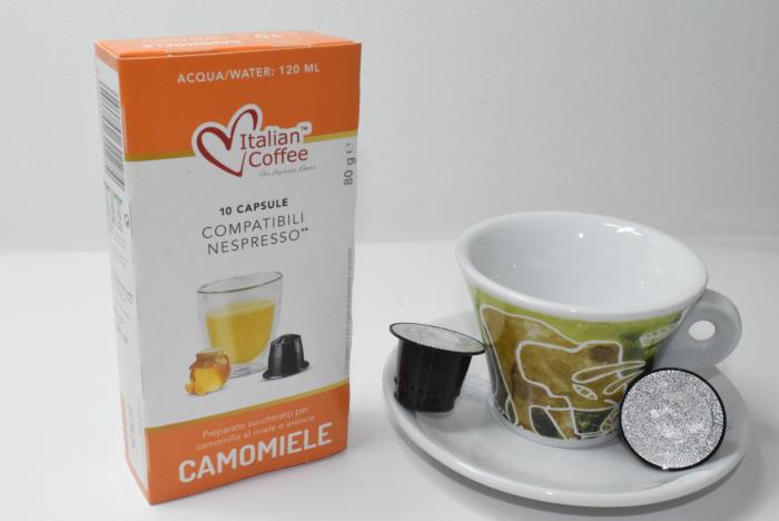 10 Capsule Compatibili Nespresso* Camomilla al Miele ed Arancia
