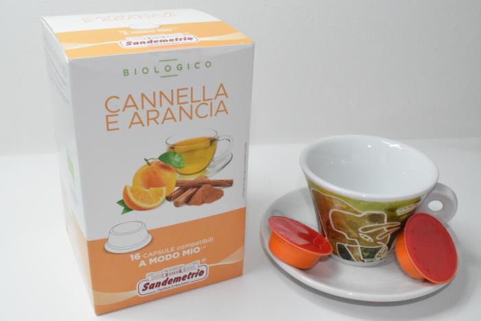 16 Capsule Compatibili Lavazza A Modo Mio* Cannella e Arancia Bio