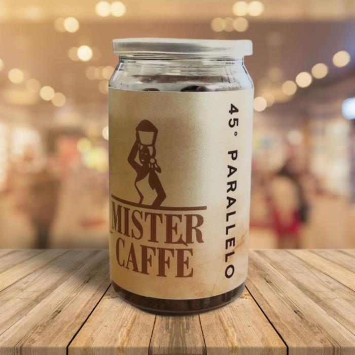 Lattina di Caffè 45° Parallelo macinato 100 gr Mister Caffè