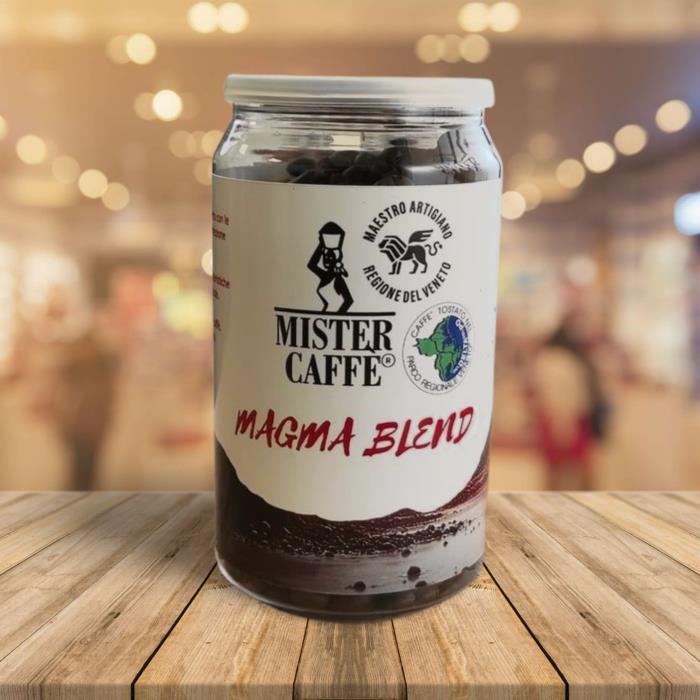 Lattina di Caffè Magma 100% Robusta in grani 100 gr Mister Caffè