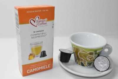 10 Capsule Compatibili Nespresso* Camomilla al Miele ed Arancia