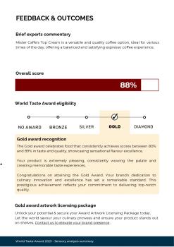 2023: World Taste Award - 2